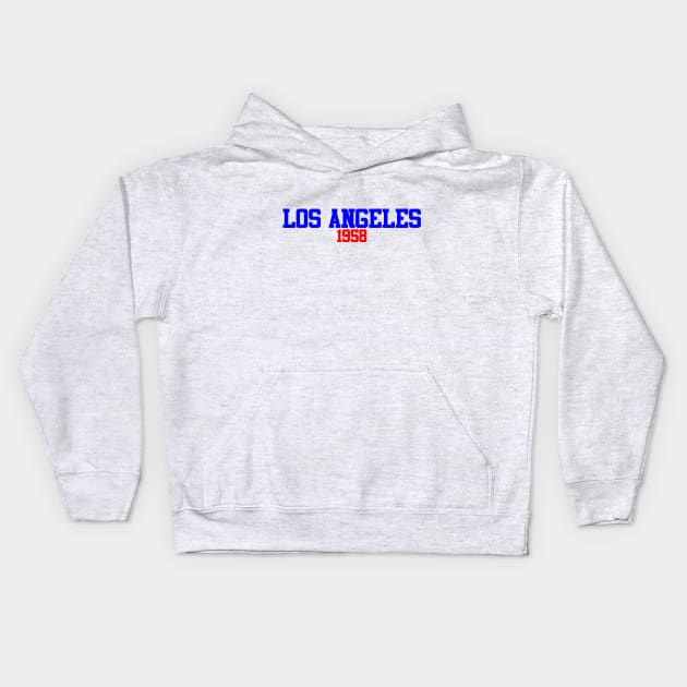 Los Angeles 1958 Kids Hoodie by GloopTrekker